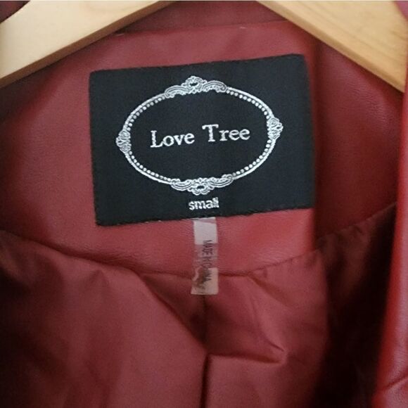 Love Tree Faux Leather Moto Jacket - Size S - Picture 4 of 8